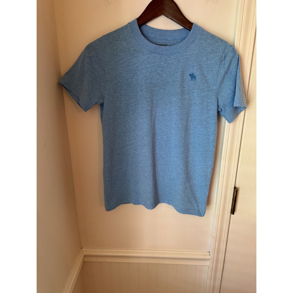 Abercrombie Kids A&F Essentials Classic Fit Blue Heathered T-Shirt Size 13/14